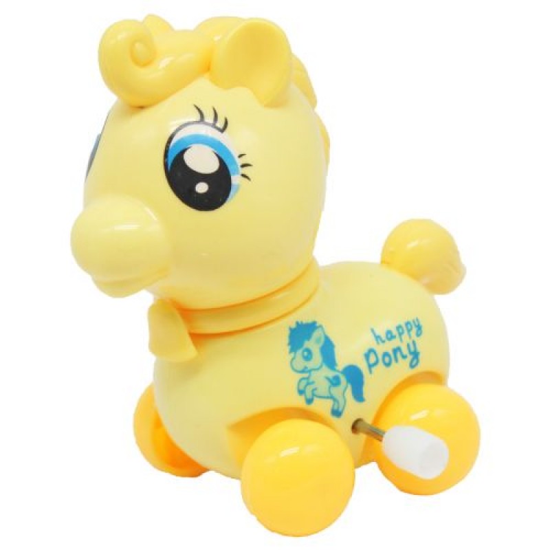 Заводна іграшка "Весела Поні", жовтий Пластик Жовтий (207164)