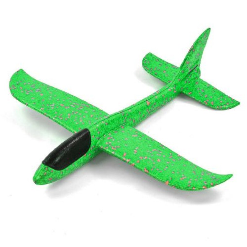 Пінопластовий планер-літачок, 48 см, зелений Пінопласт Зелений (207689)