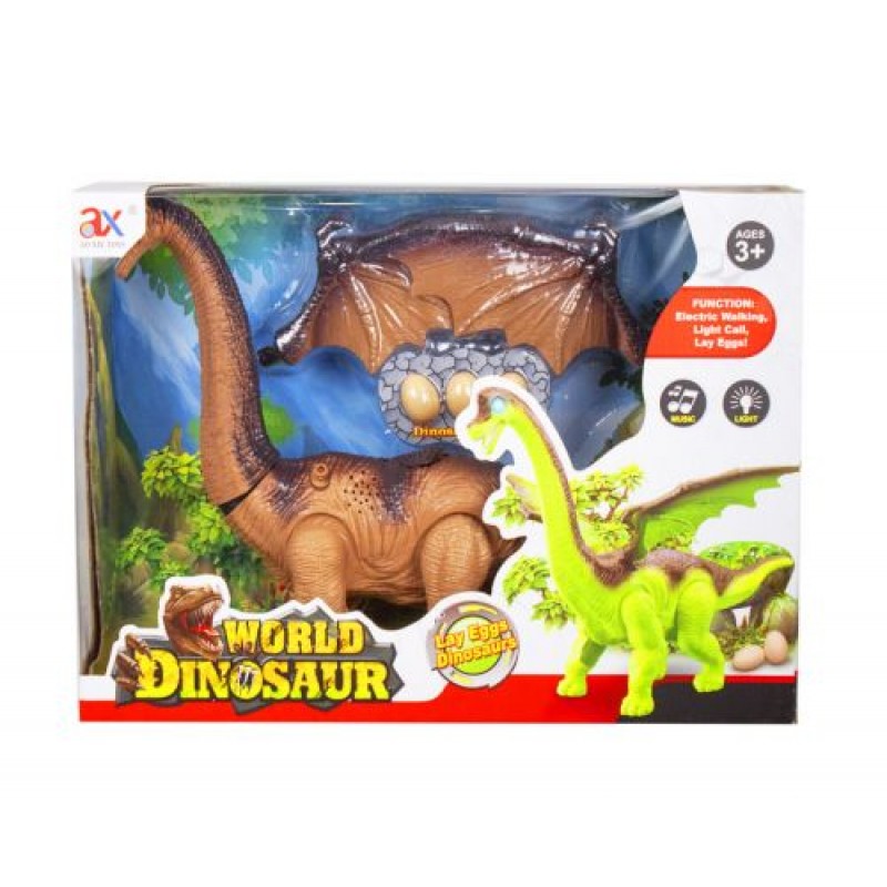 Уцінка. Музична іграшка "Брахіозавр" (коричневий) - тріснута слюда (209958)