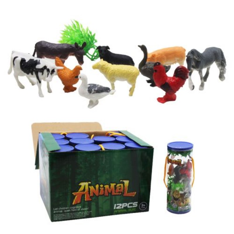 Набір фігурок тварин "Ферма", 10 фігурок Гума Різнобарв'я (213982)
