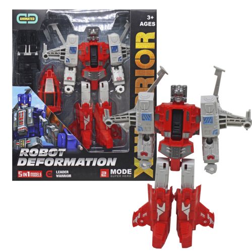 Трансформер "Robot Deformation", червоний Пластик Різнобарв'я (214026)