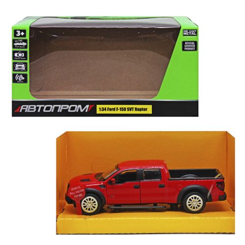 Машинка металева "Ford F-150 SVT Raptor" (червона) Метал Червоний (214282)