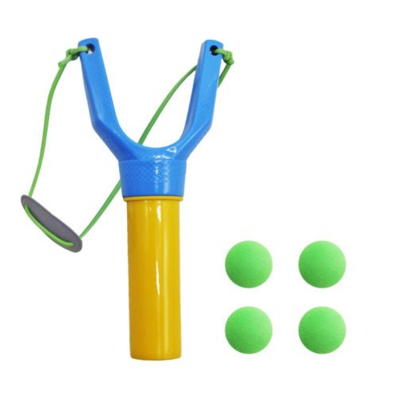 Дитяча іграшка "Бешкетниця Рогатка з кульками" Пластик Жовтий (215105)