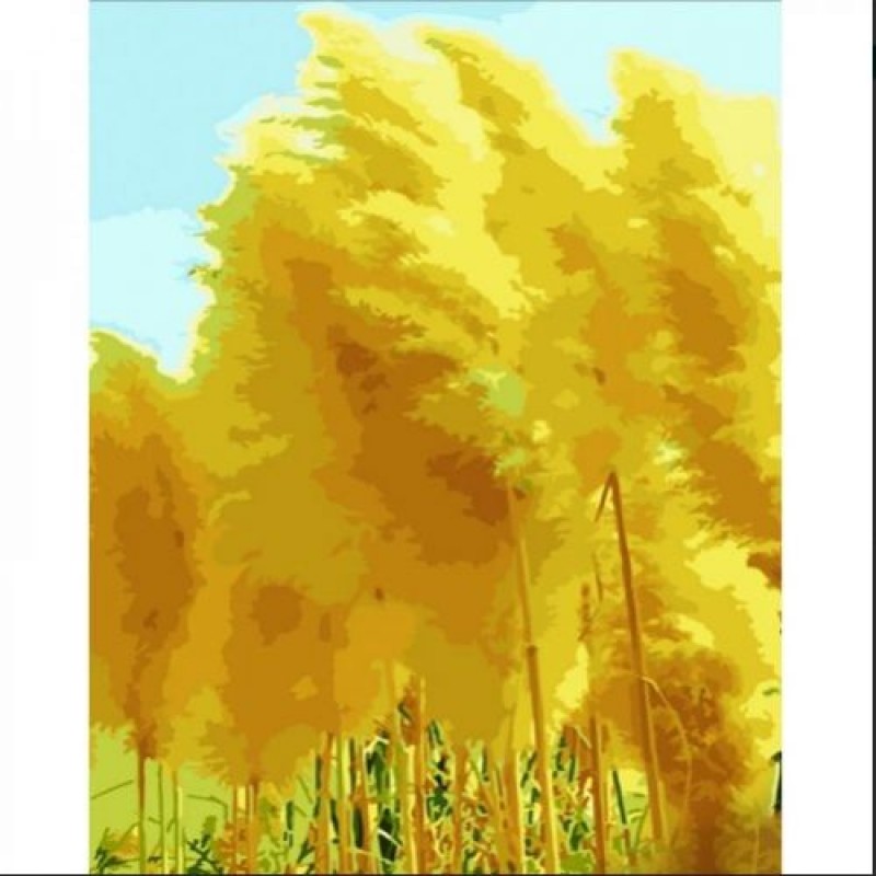 Картина за номерами "Жовті пірʼїнки" ★★★★ Комбінований Різнобарв'я (215440)