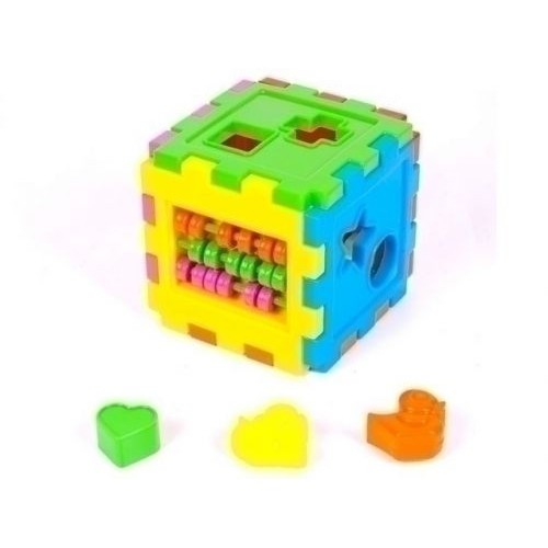 Логічний куб-сортер, з рахунками Пластик Різнобарв'я (21988)