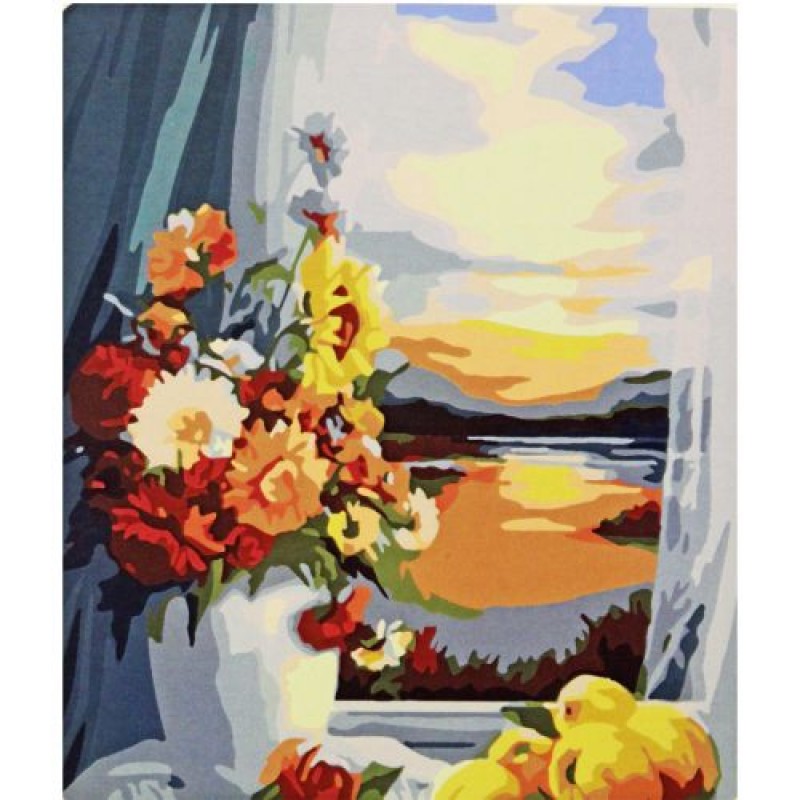 Картина по номерах "Захід сонця" 40х50 см Комбінований Різнобарв'я (222594)