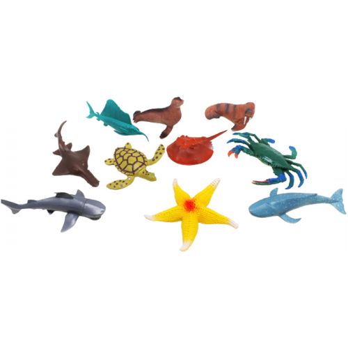 Набір тварин "Підводний світ", 10 елементів Гума Різнобарв'я (225917)