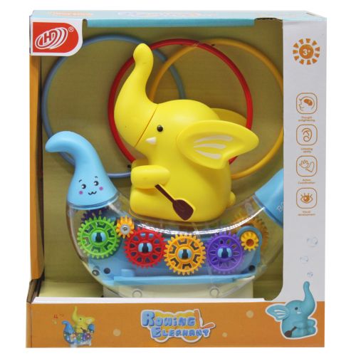 Музична іграшка "Слоник у човні" (жовтий) Пластик Жовтий (226582)