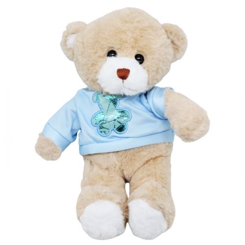 М'яка іграшка Ведмедик в блакитному 30 см ВИД 2 (226684)