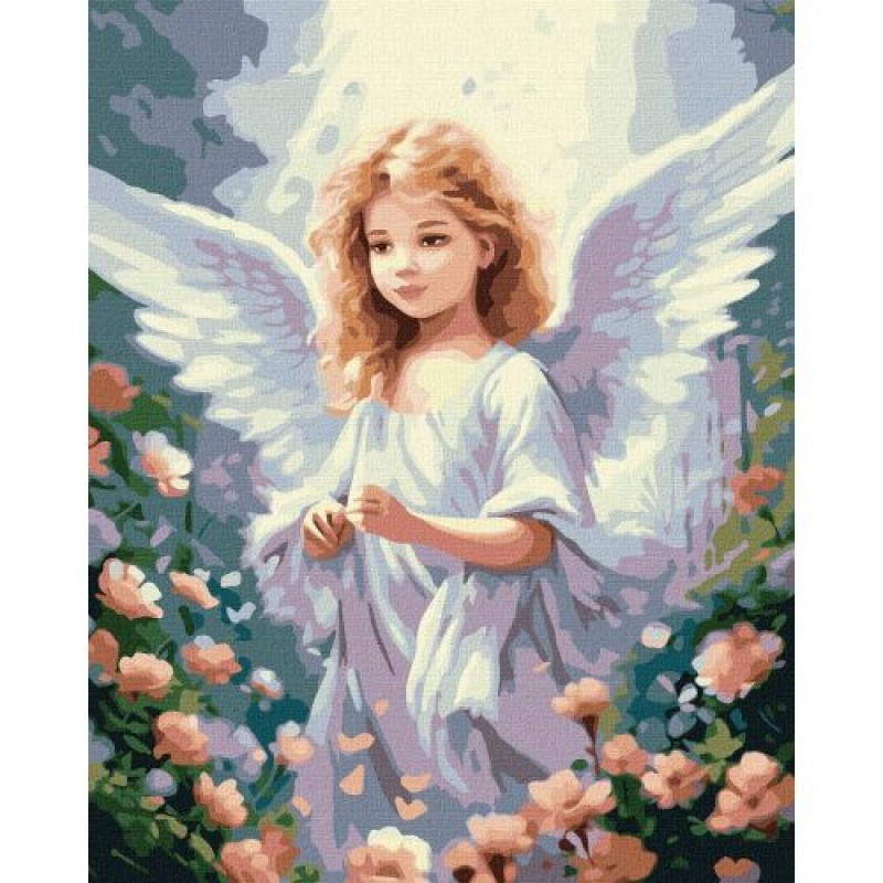 Картина за номерами "Ангельська зовнішність" 40х50 см Комбінований Різнобарв'я (234781)