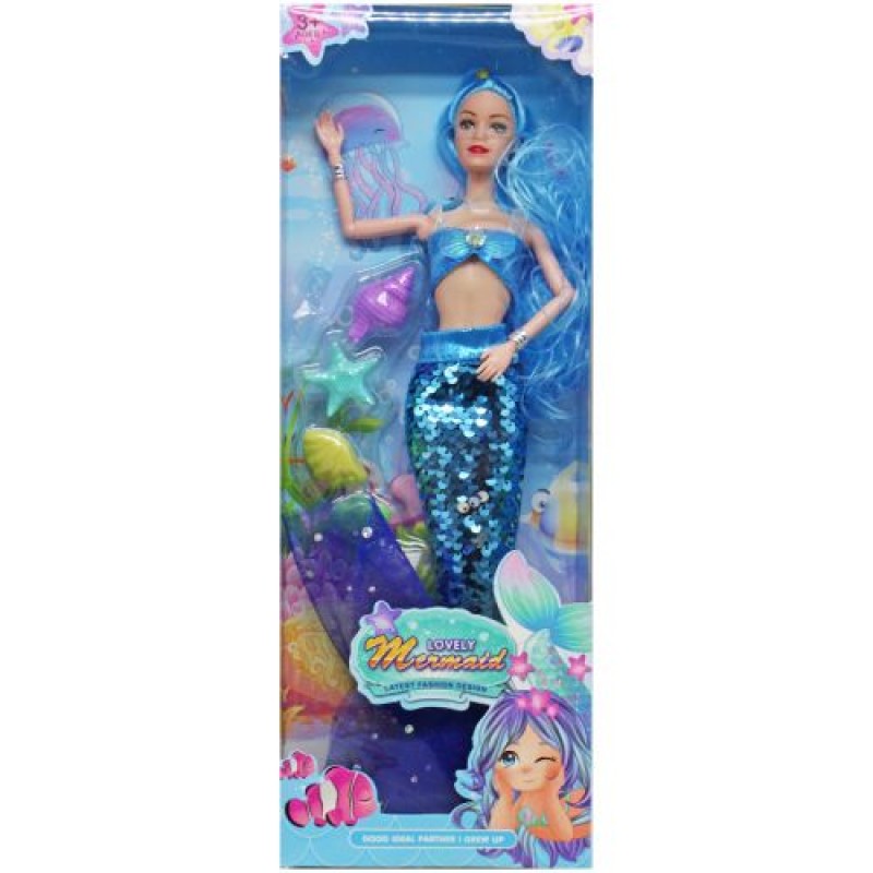 Лялька "Lovely mermaid" (блакитний) Комбінований Блакитний (234939)