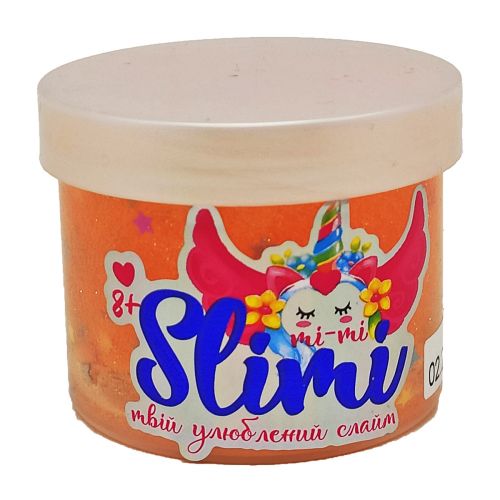 Слайм "Mi-mi Slimi" з глітером, 100 г (персиковий) Комбінований Персиковий (235170)