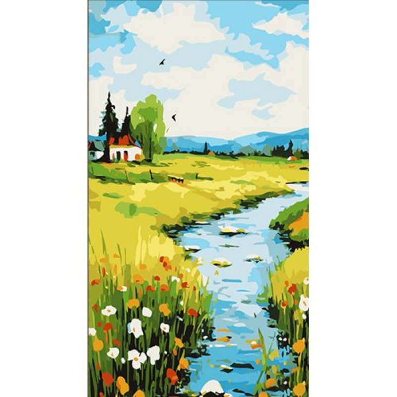 Картина за номерами "Літній день" 50х25 см Комбінований Різнобарв'я (236906)