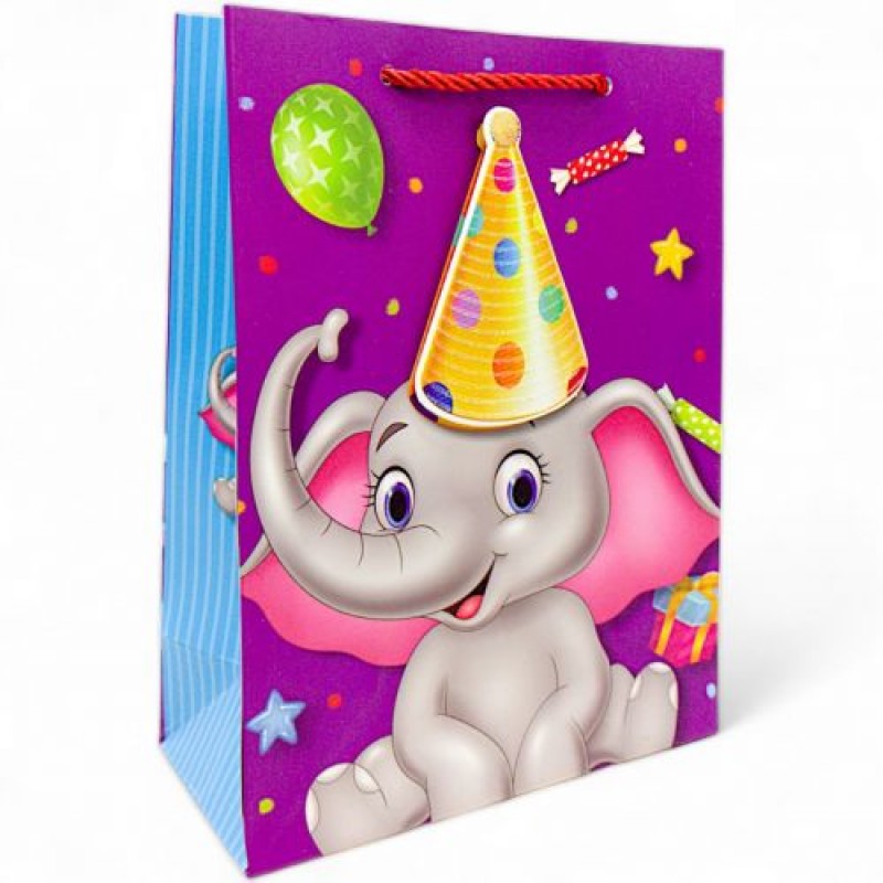 Пакет подарунковий "Слоненя" 17,7х24 см (238903)