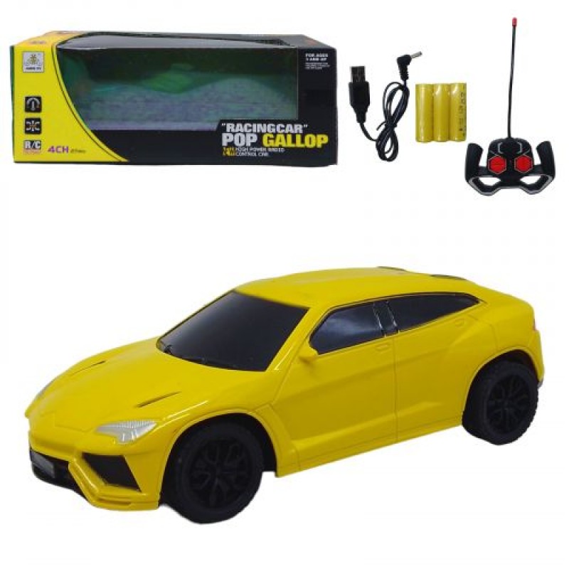 Машинка на радіокеруванні "Lamborghini Urus", жовта Пластик Жовта (239232)