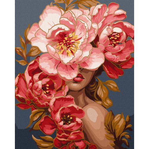 Картина за номерами "Квітуча грація" 40х50 см Комбінований Різнобарв'я (239399)