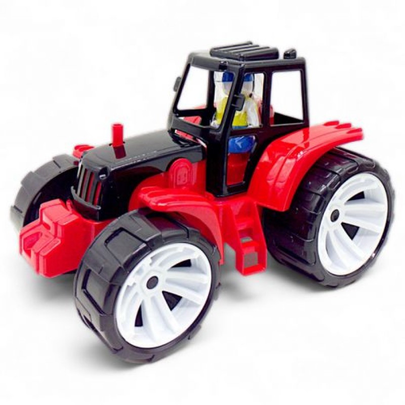 Машинка пластикова "Трактор", червоний Пластик Різнобарв'я (240641)