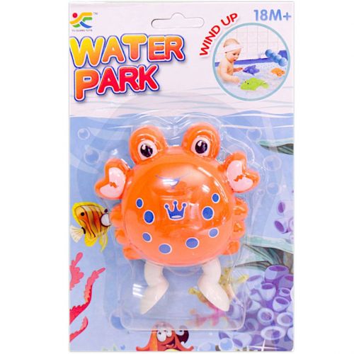 Заводна іграшка для води "Water Park: Крабик" Пластик Різнобарв'я (241710)