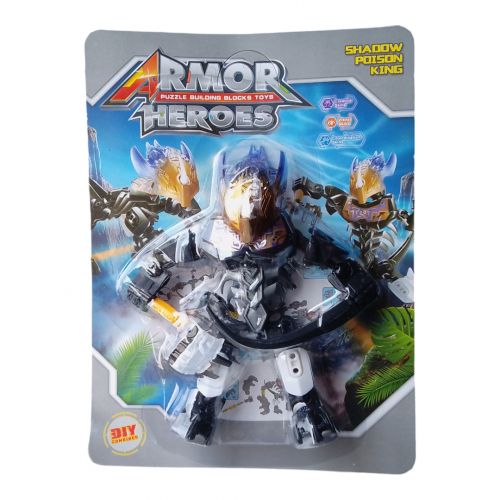Робот-конструктор "Armor Heroes" (чорний) Пластик Чорний (242739)