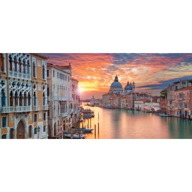 Пазли "Захід у Венеції", 500 елементів Комбінований Різнобарв'я (34530)