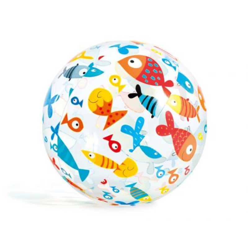 Надувний м'яч "Рибки", 51 см Вініл Різнобарв'я (46933)