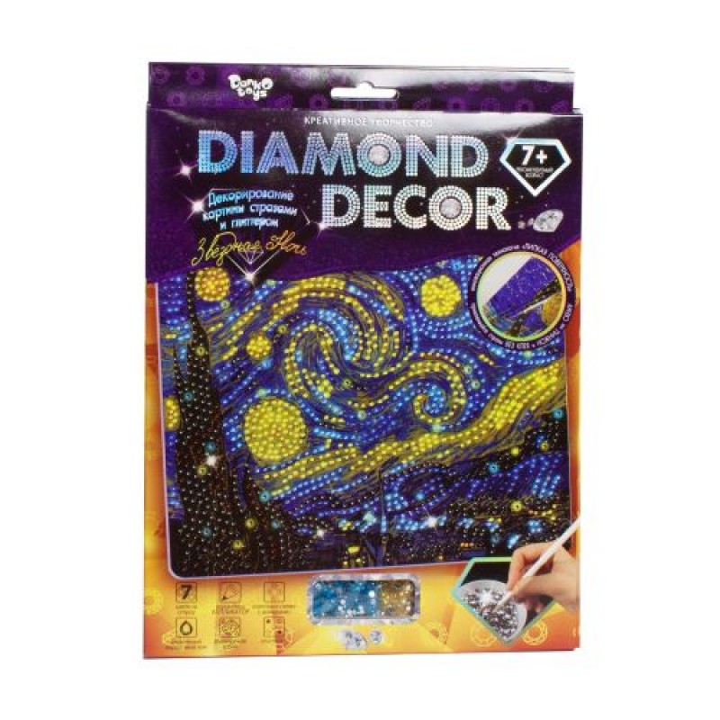 Набір для творчості "Diamond Decor: Зоряна ніч" Комбінований Різнобарв'я (56105)