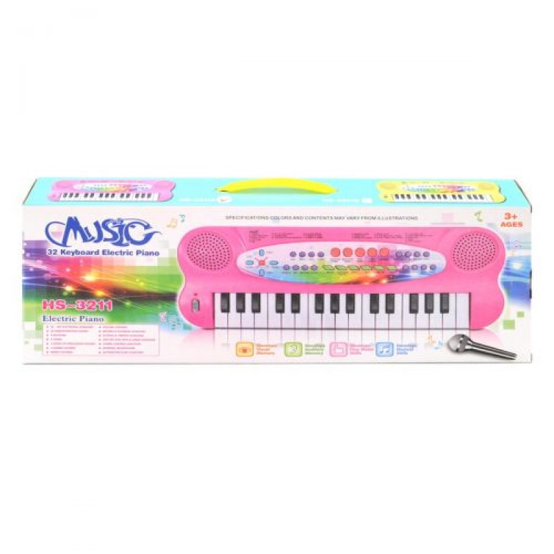 Піаніно "Music" (32 клавіші) Пластик Рожевий (58123)