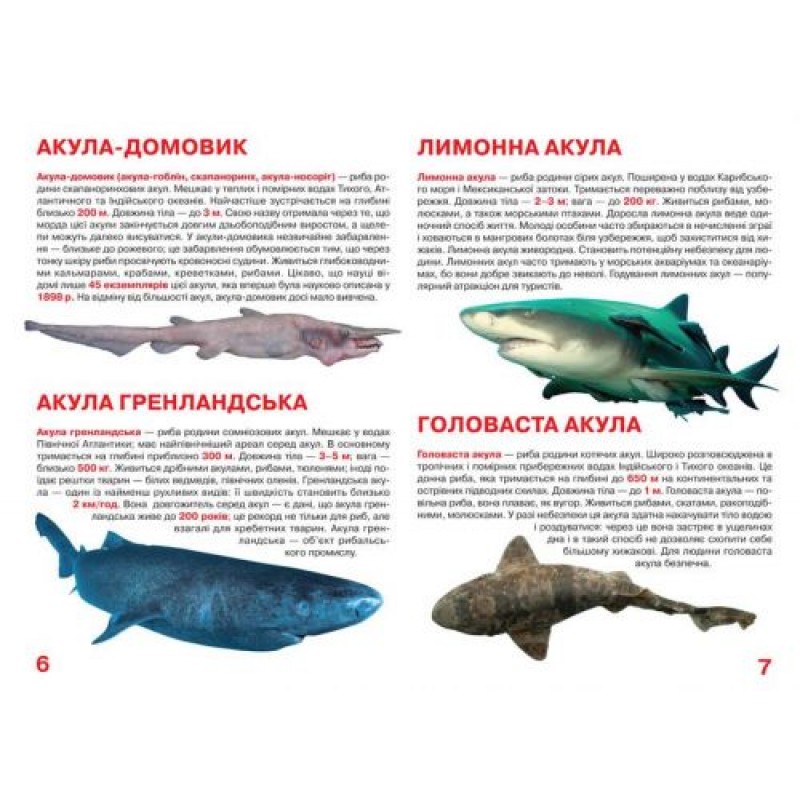 Книга "Большая книга. Акулы" (укр) F00018784