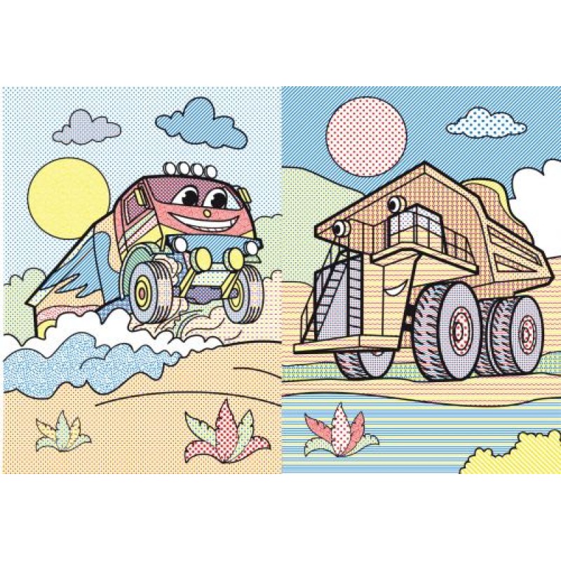 Великі водні розмальовки "Вантажні машини" (укр) Комбінований Різнобарв'я (157455)