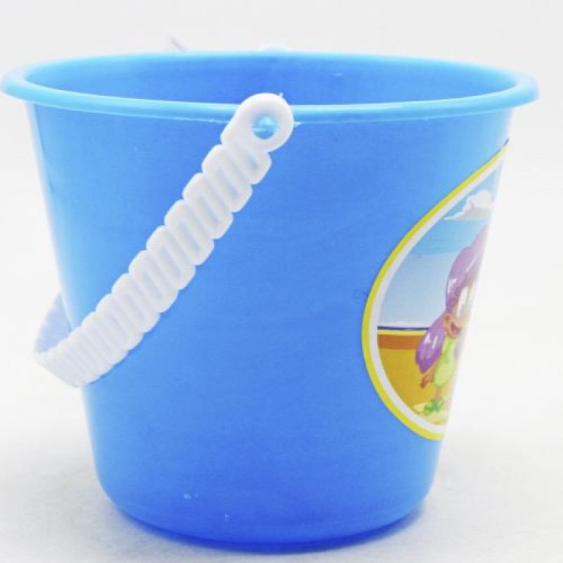 Відро дитяче "Пляжні розваги", блакитне пластик Блакитний (202603)