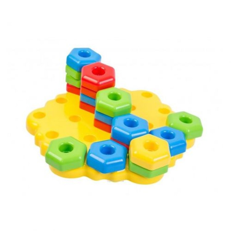 Розвиваюча іграшка «Сніжинка», 20 ел Пластик Різнобарв'я (22118)