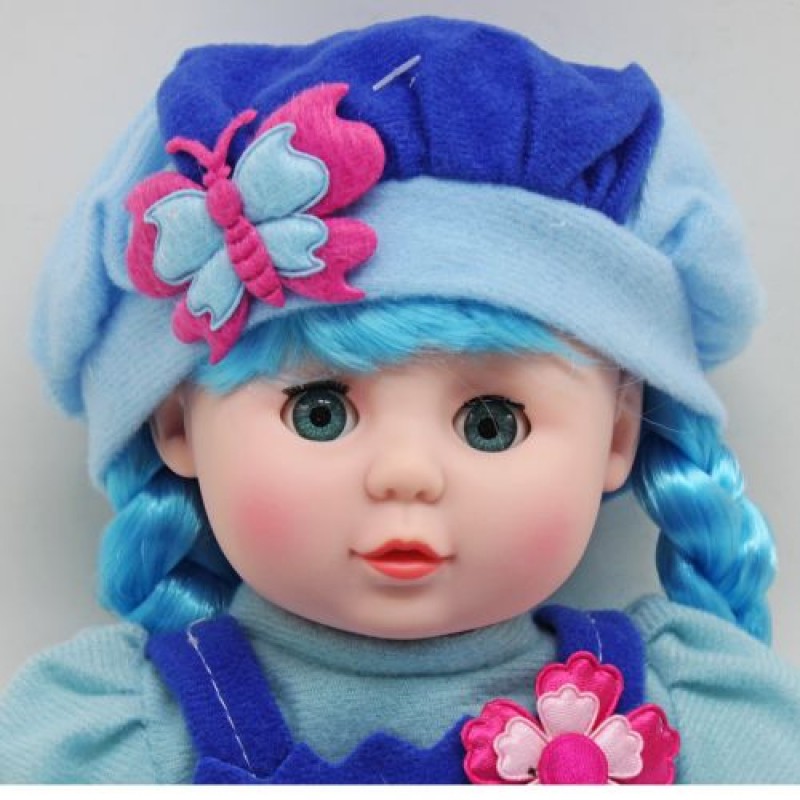 Мʼяка лялька "Lovely doll" (блакитна) Комбінований Блакитна (224453)