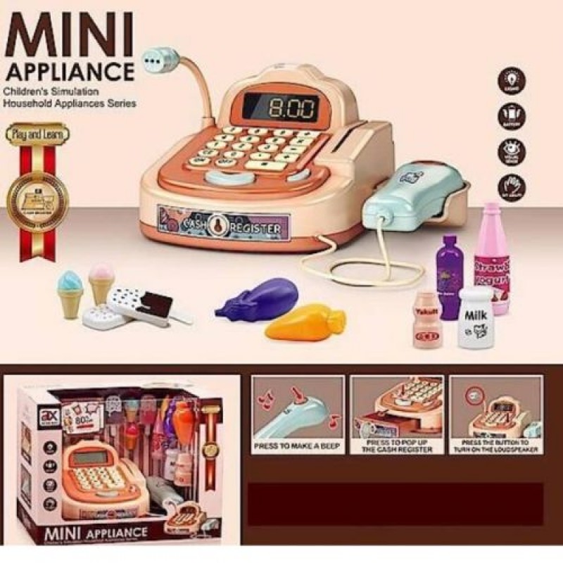 Касовий апарат із продуктами "Mini appliance" Пластик Бежевий (227992)