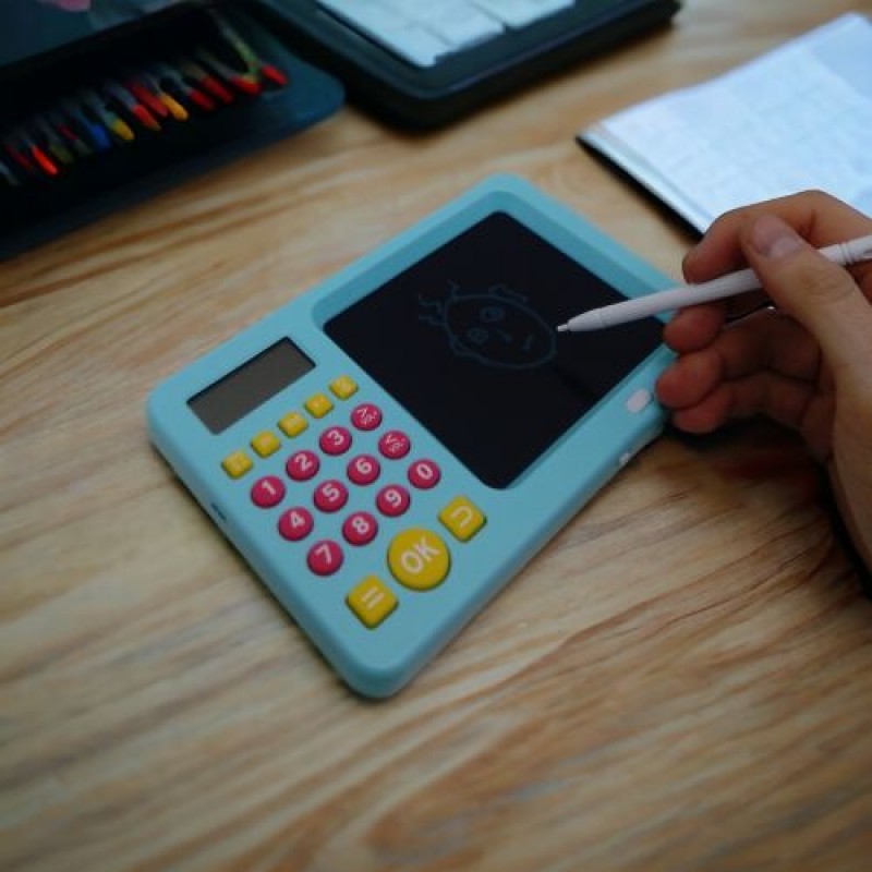 Інтерактивний калькулятор із планшетом для малювання (укр) Комбінований блакитний (237456)