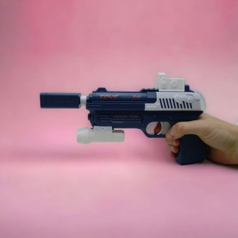 Водний пістолет із балоном, електричний (рожевий) Пластик Рожевий (239825)
