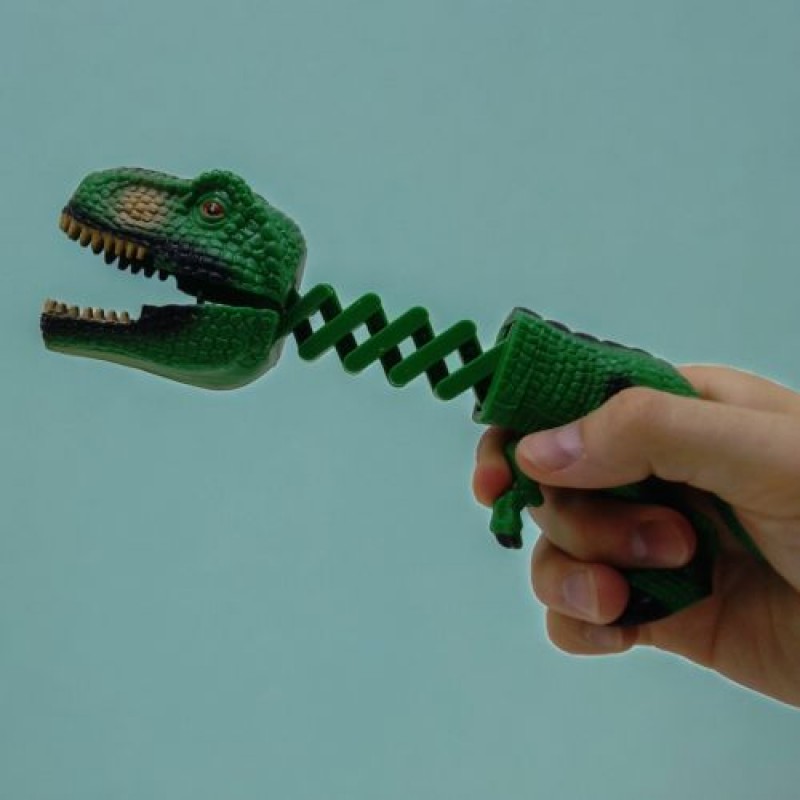 Іграшка-кусачка "Динозавр Тиранозавр" (зелений) Пластик Зелений (241124)