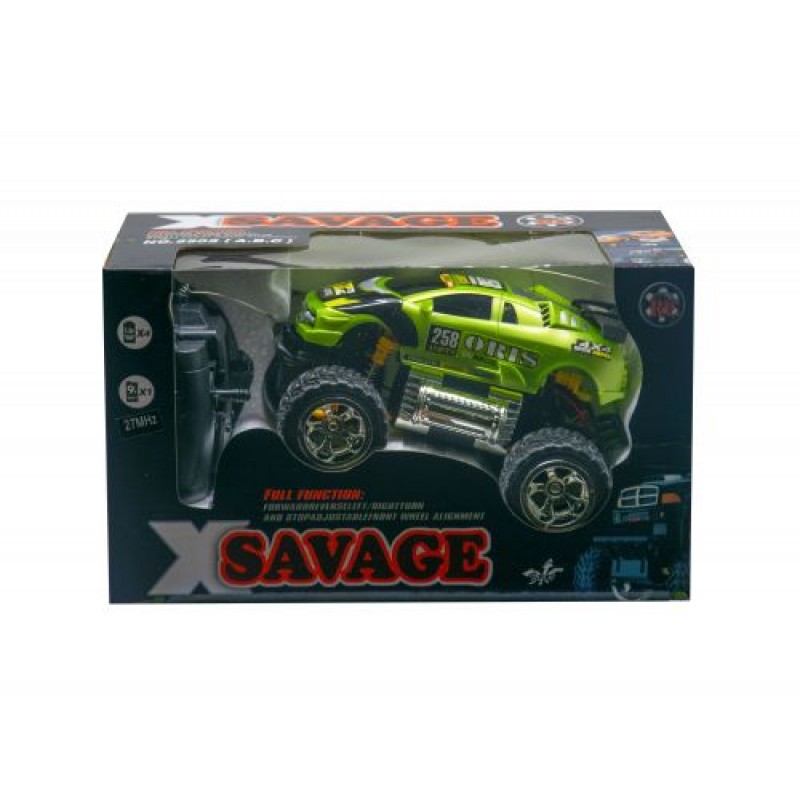 Машинка "Savage: Спорткар" на радиоуправлении (зеленая)