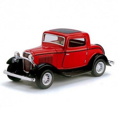 Машинка "Ford 3 Window Coupe" (червона) Метал пластик Червоний (115491)
