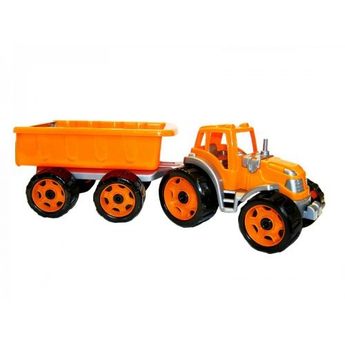 Трактор с прицепом ТехноК (оранжевый) 3442