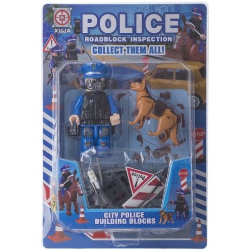 Игрушечный набор "Police Roadblock Inspection" с собакой SB1012