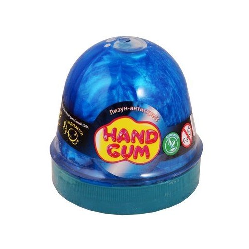 Лизун-антистресс "Hand gum" 120 г синий 80098