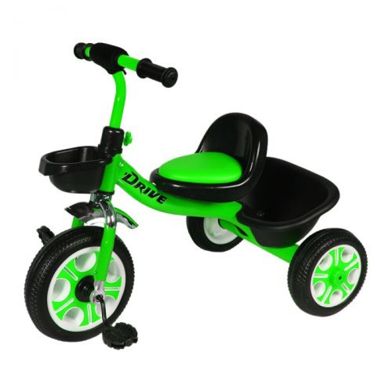 Велосипед триколісний "Drive" зелений Комбінований Зелений (133291)