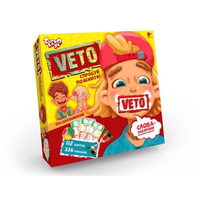 Карточная настольная игра "VETO", укр VETO-01-01U