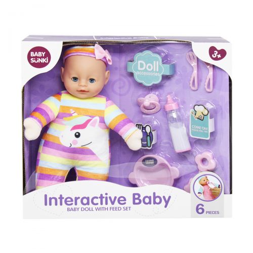 Пупс плюшевий "Interactive Baby", вид 1 Комбінований Різнокольоровий (169366)