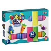 Шариковый пластилин "Bubble Clay" 14 цветов (рус)