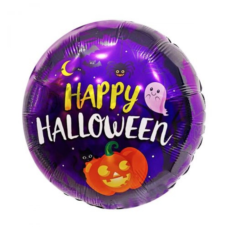 Кулька з фольги "Happy Halloween" Фольга Різнокольоровий (170075)