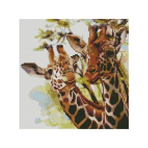 Алмазная мозаика "Жирафы"