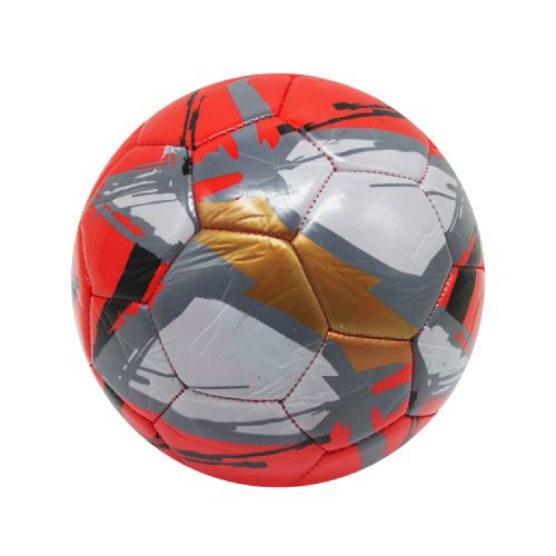 М'яч футбольний №2, червоний Комбінований Різнобарв'я (183780)