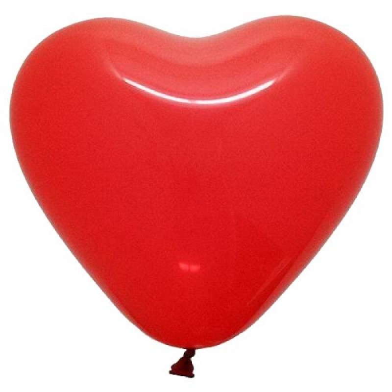 Кулька латексна Серце CR/ 10"пастель 05 червона (200879)