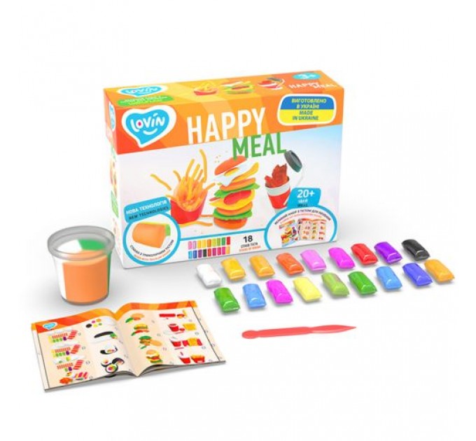 Набір з тістом для ліплення "Happy Meal" Комбінований Різнобарв'я (205009)